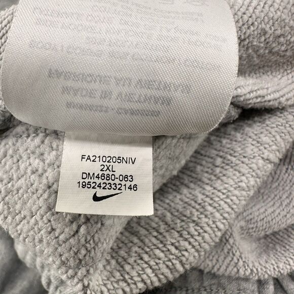 NIKE SPORTSWEAR - Men's Size XXL Gray Athletic Repeat Fleece Cargo Jogger Pants - Picture 10 of 13